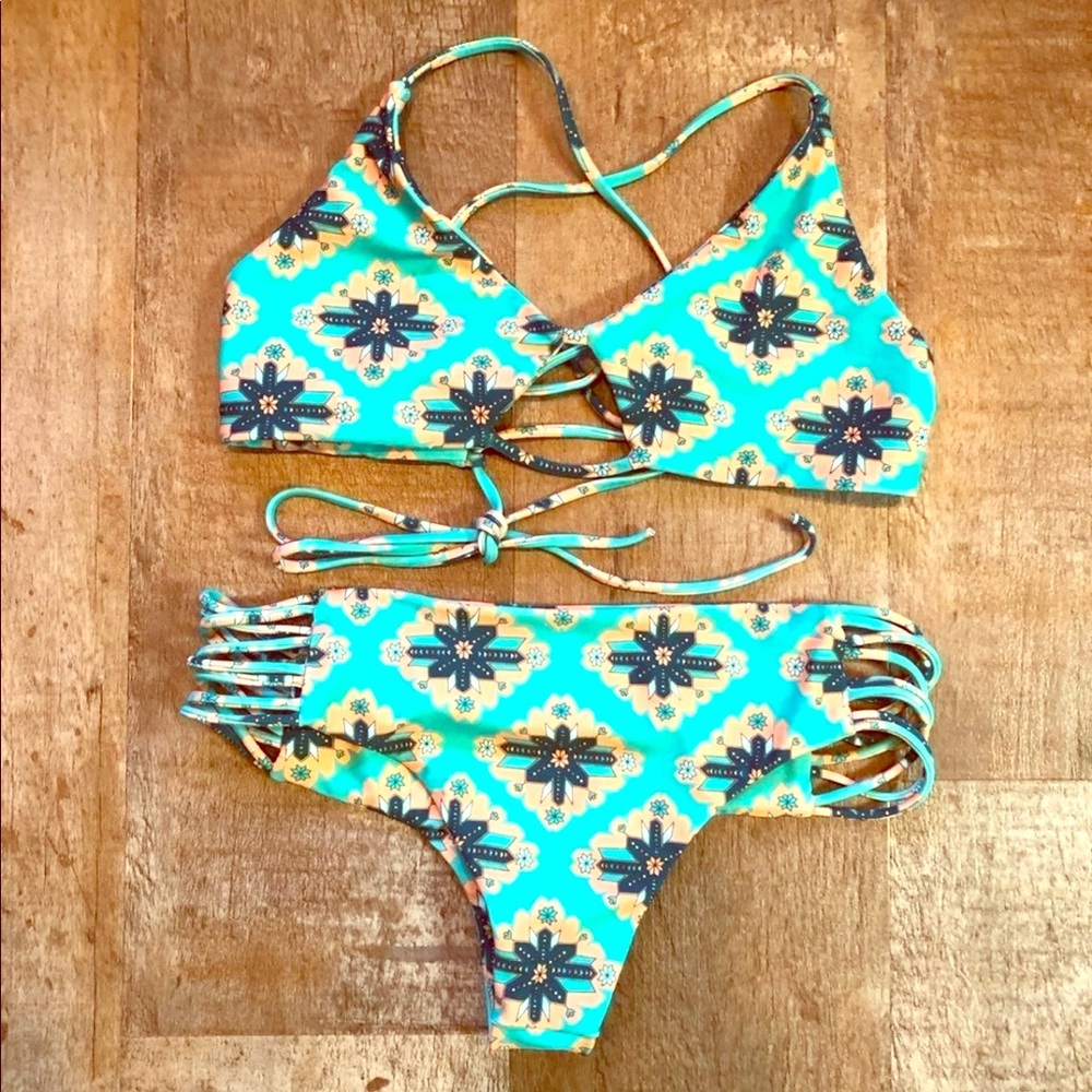 SOLD Tribal Print Brazilian Bikini